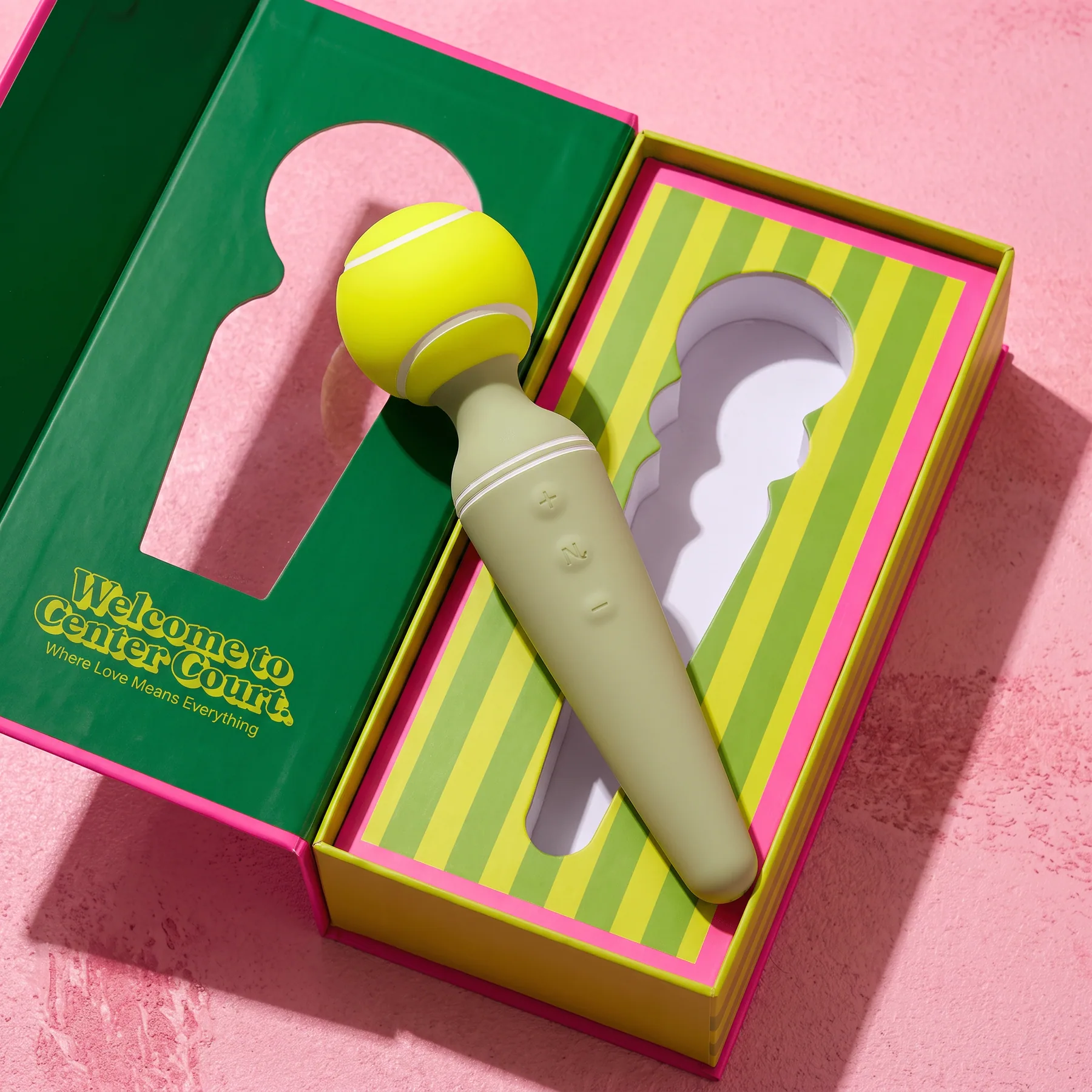 Tennis Ball Suction Ace Air Suction Massager on lifestyle background